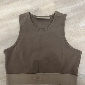 Essentials crop tank top